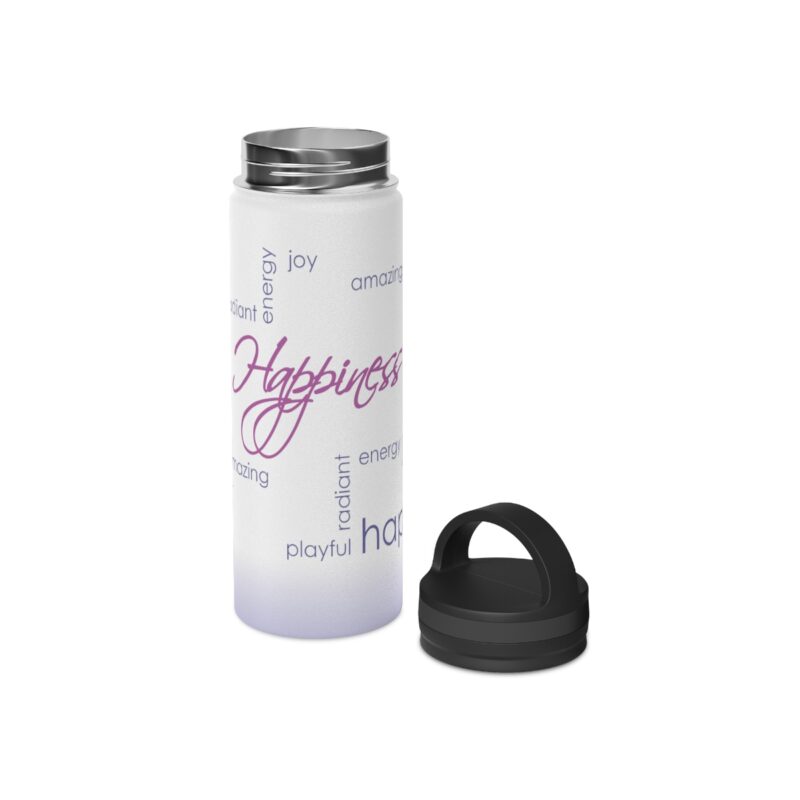 Stainless Steel Water Bottle with affirmation - Happiness (US) - Image 5