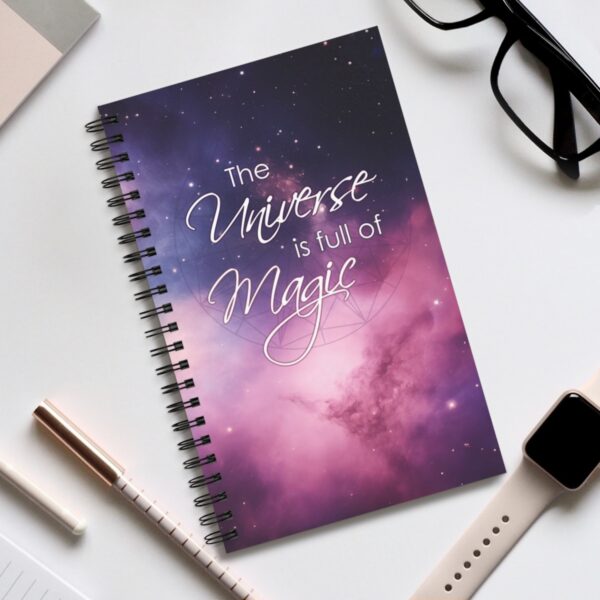 Notebook journal the universe is full of magic