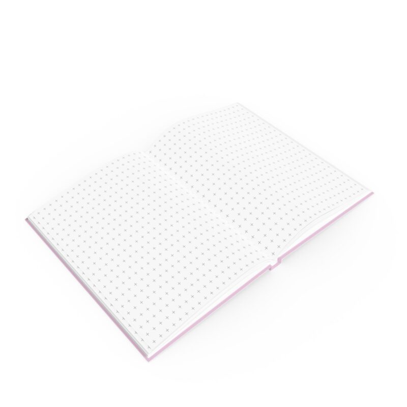 Hard Backed Journal - minimalist "I attract what I vibrate" - Pink (UK) - Image 5