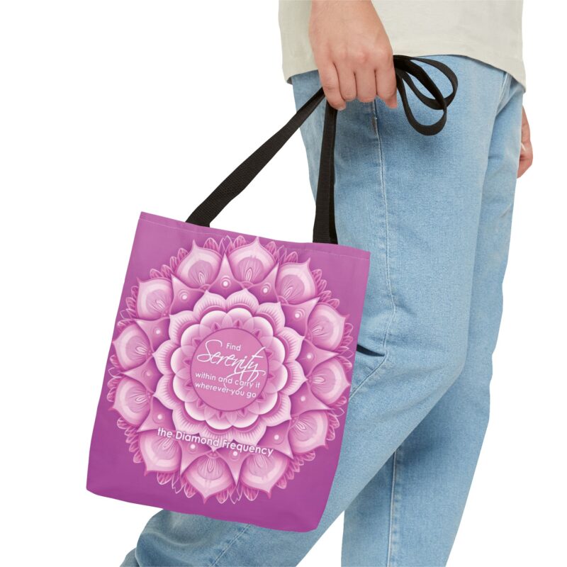 Tote Bag - Mandala - "Serenity" - Pink (US) - Image 3