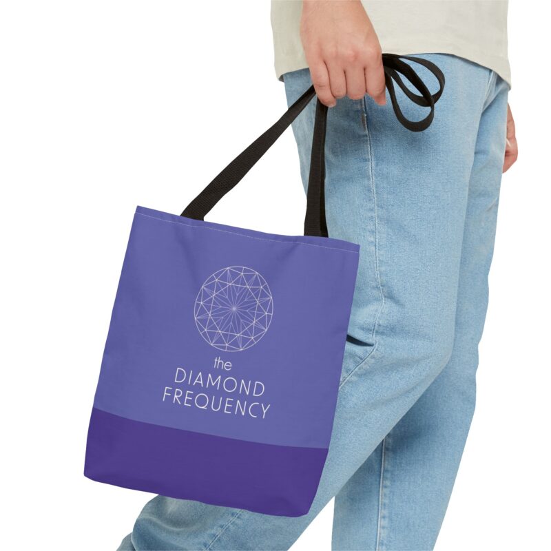 Tote Bag - Logo the Diamond Frequency - Purple (US) - Image 3
