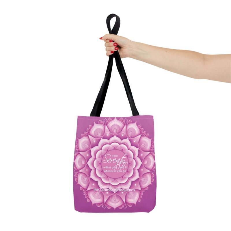 Tote Bag - Mandala - "Serenity" - Pink (US) - Image 4