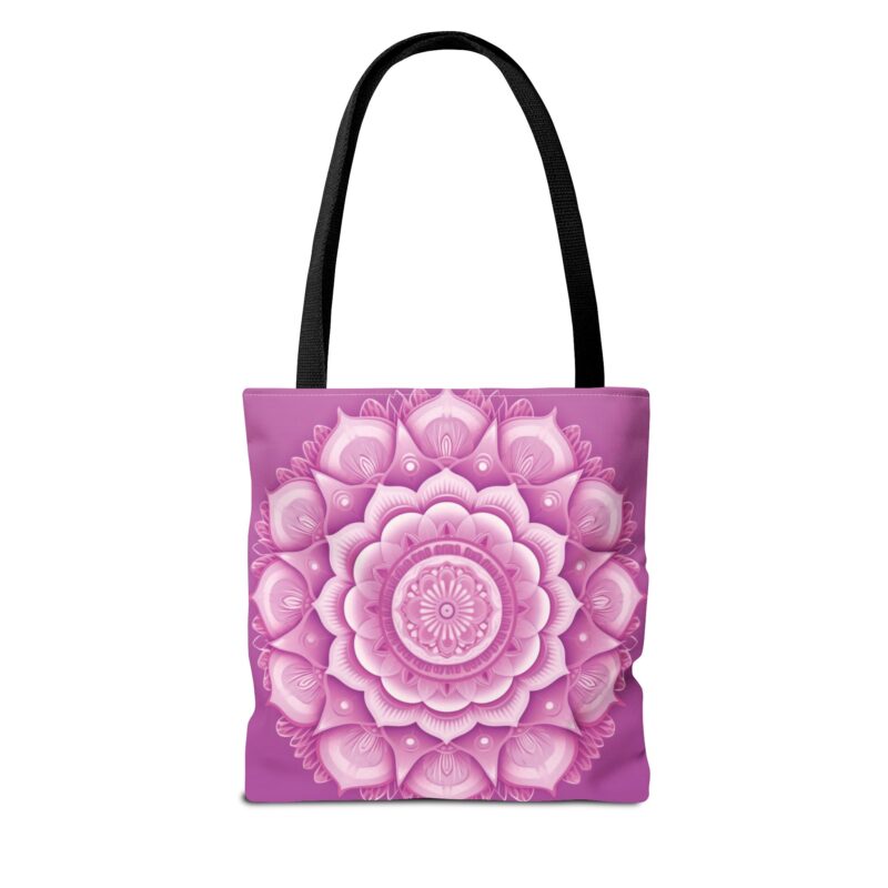 Tote Bag - Mandala - "Serenity" - Pink (US) - Image 2