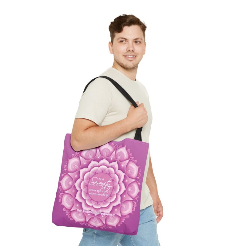 Tote Bag - Mandala - "Serenity" - Pink (US) - Image 11
