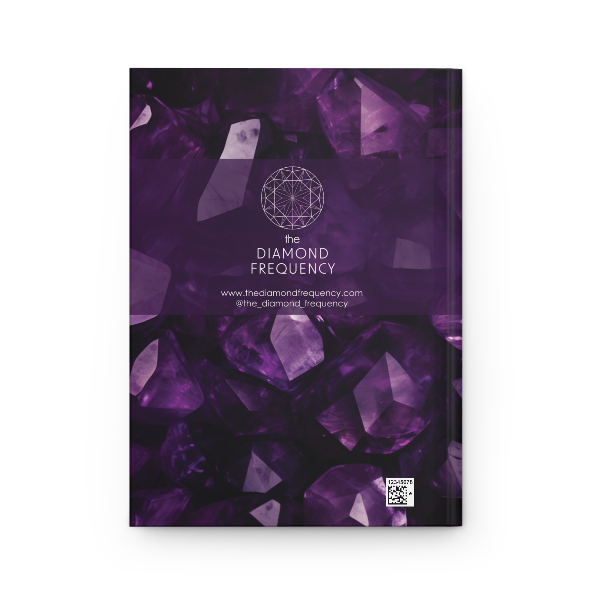 Hard Backed Journal - Amethyst - "Manifesting Magic with crystal clear intentions" - Matte (US) ✨ Add your name - Image 2