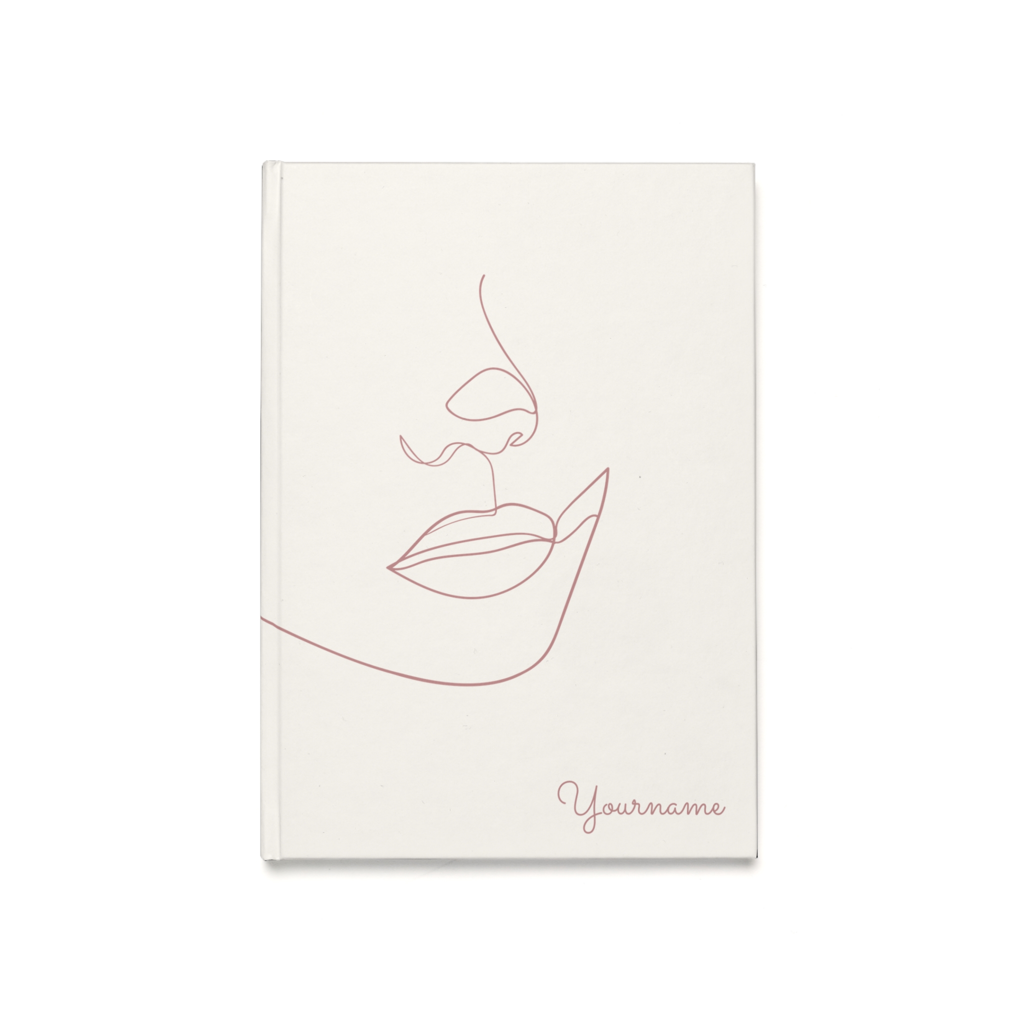 Line art face - Hard Backed Journal (EU)