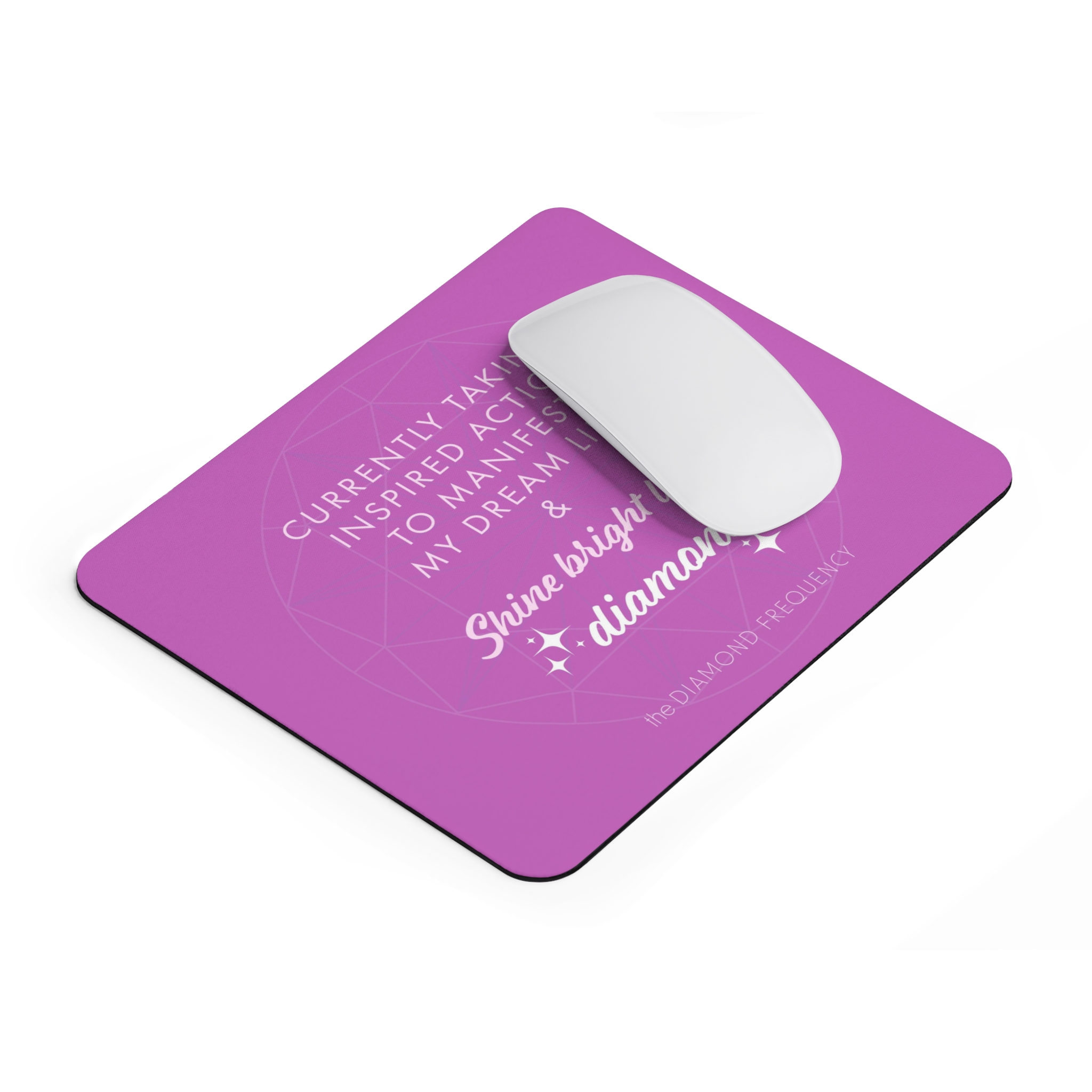 Mouse Pad - Affirmations "Inspired action" - Pink (EU) - Image 3