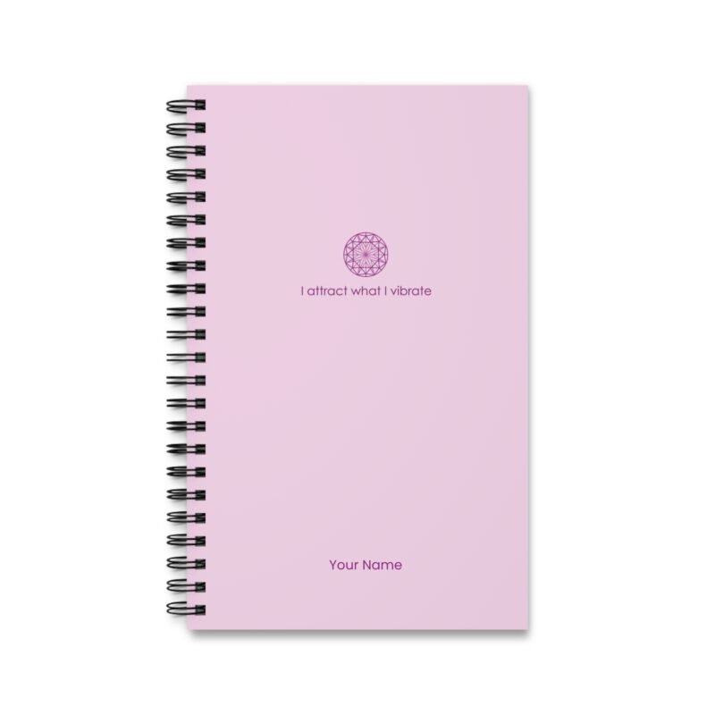 Minimalist Pink - I attract what I vibrate - Spiral Journal (EU)