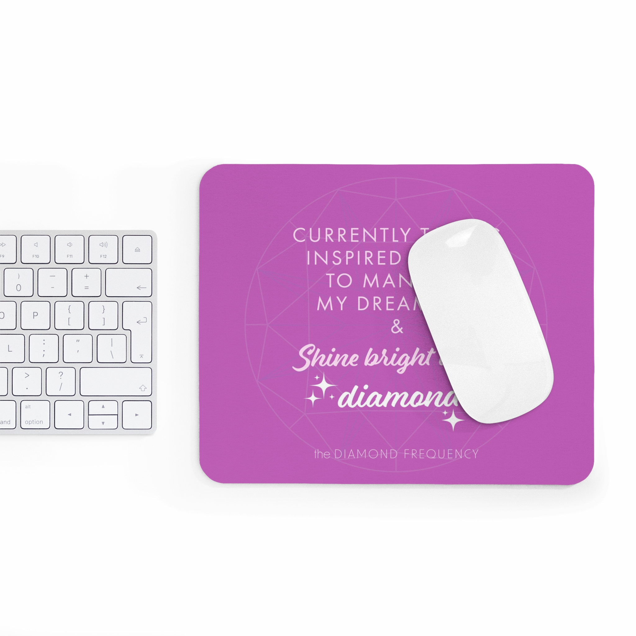 Mouse Pad - Affirmations "Inspired action" - Pink (EU) - Image 4