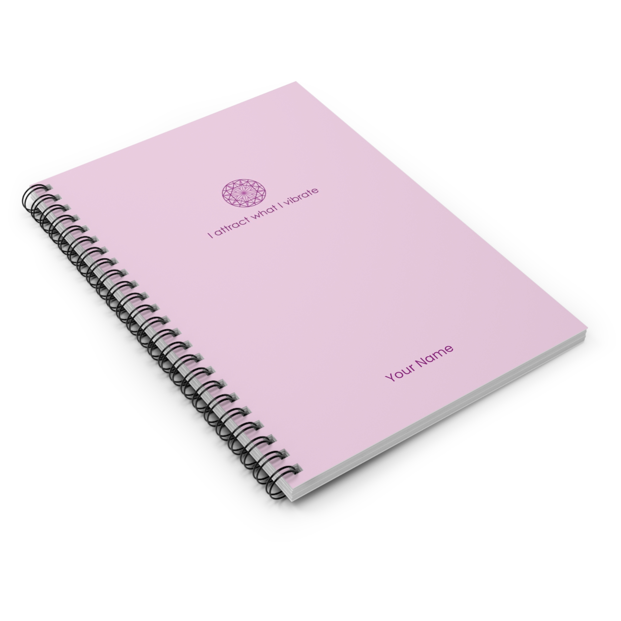 Minimalist Pink - I attract what I vibrate - Spiral Journal (US) - Image 3