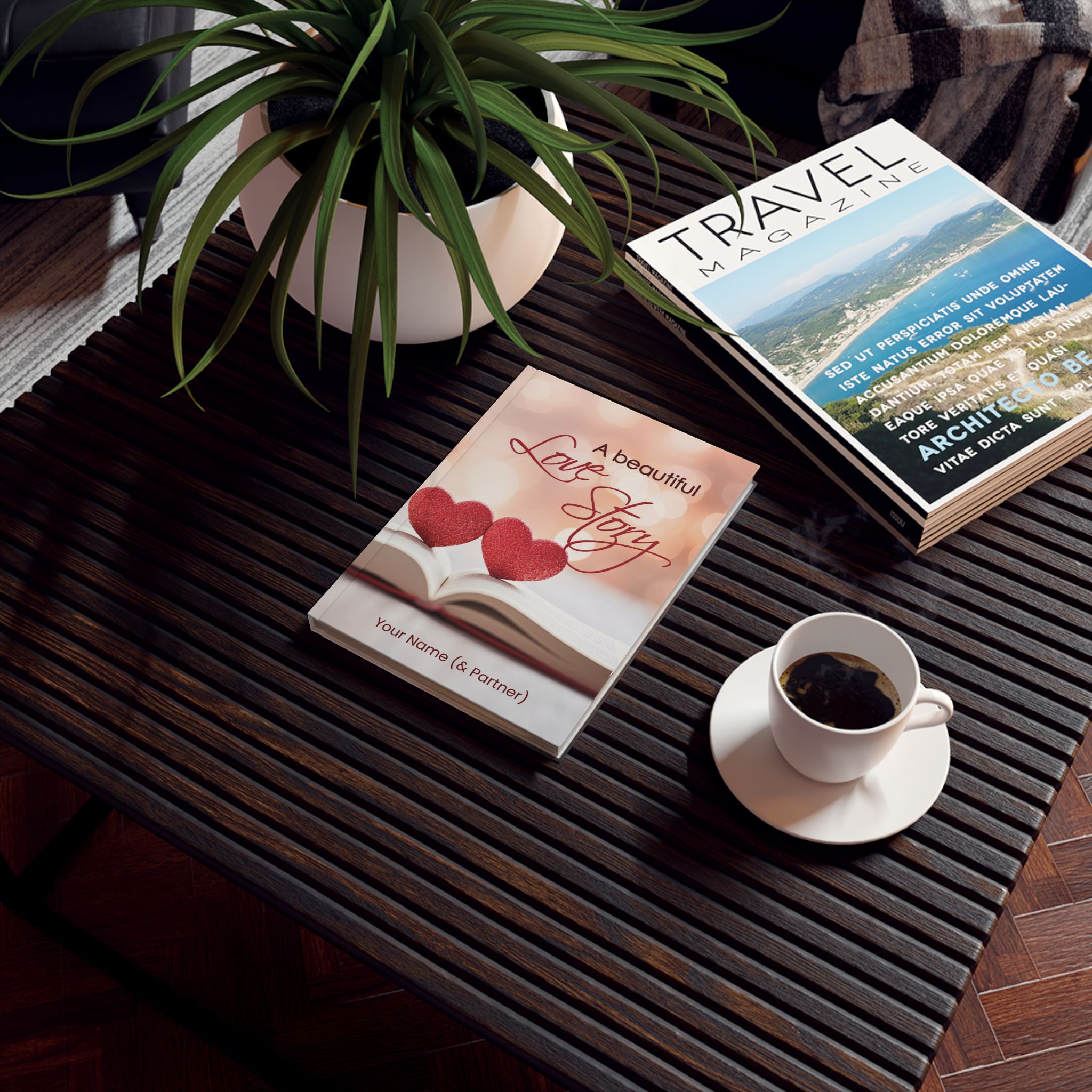 Hard Backed Journal - "A Beautiful Love Story" (UK) ✨ Add your name - Image 4