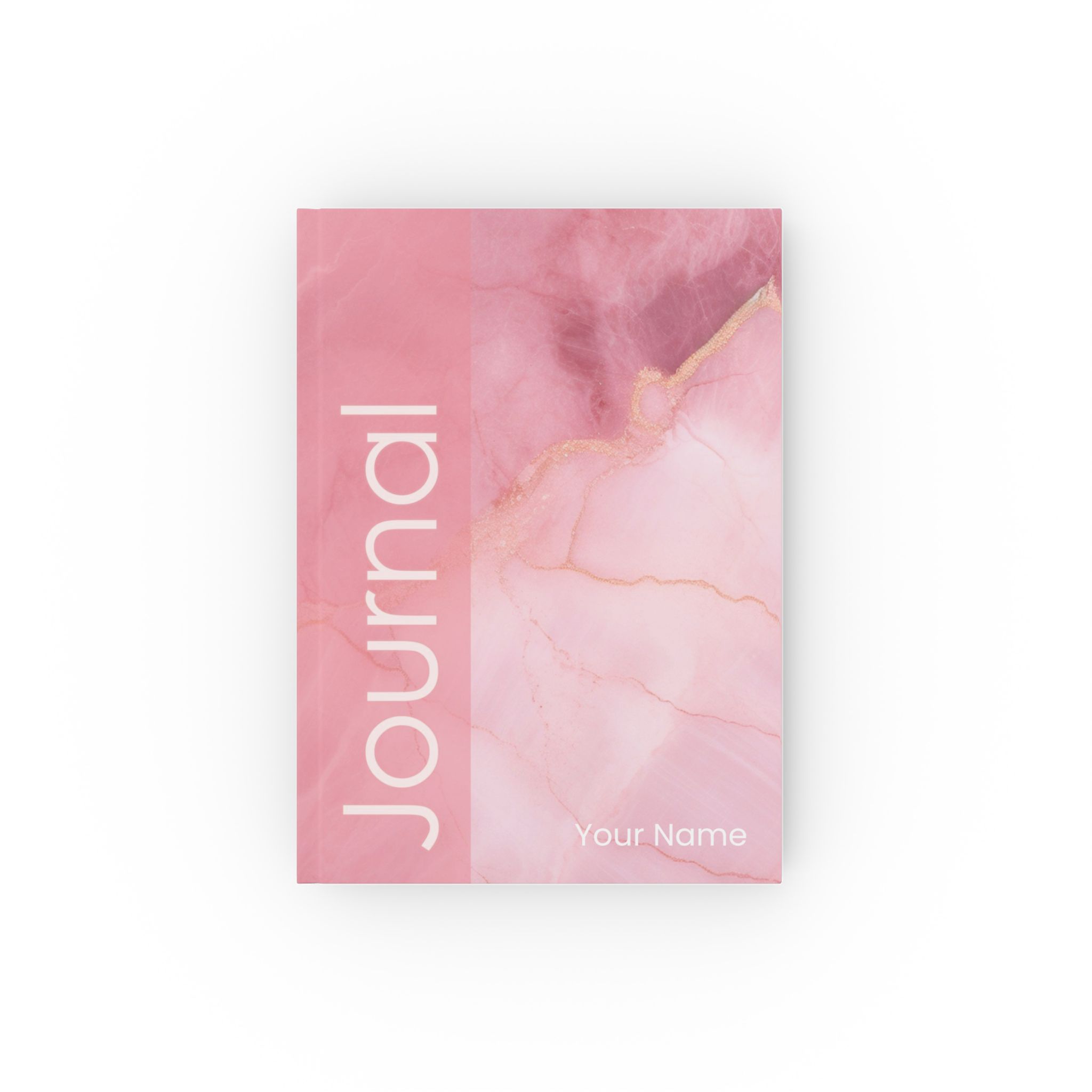 Hard Backed Journal - Pink Marble (UK) ✨ Add your name