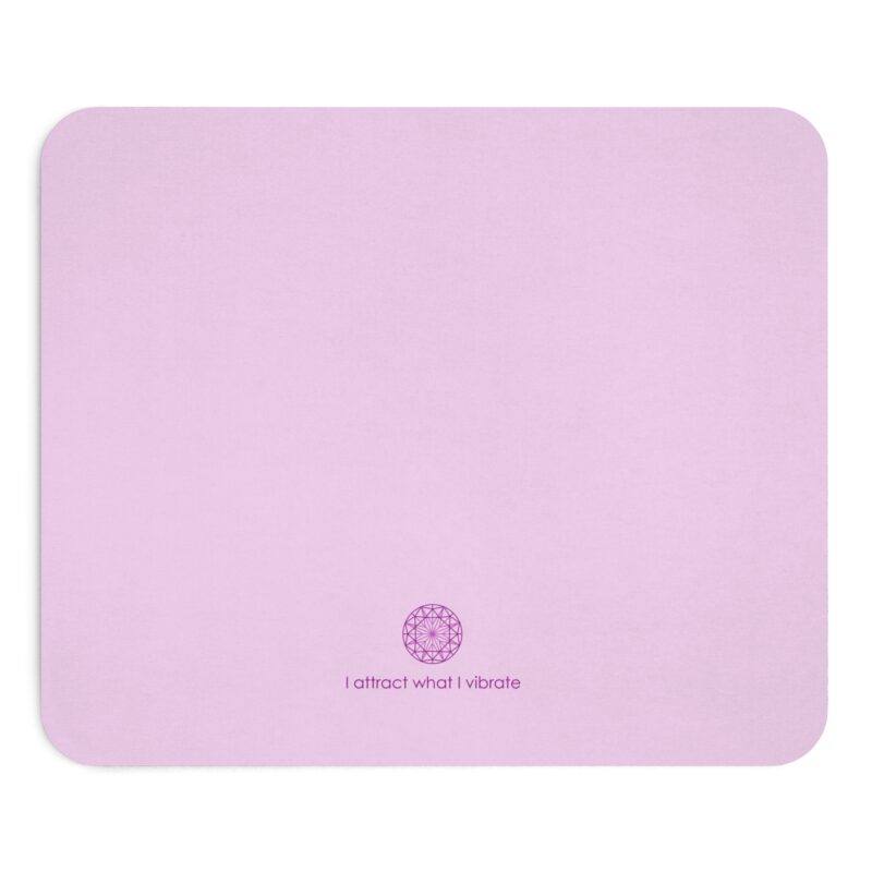 Mouse Pad - minimalist "I attract what I vibrate" - Pink (EU)