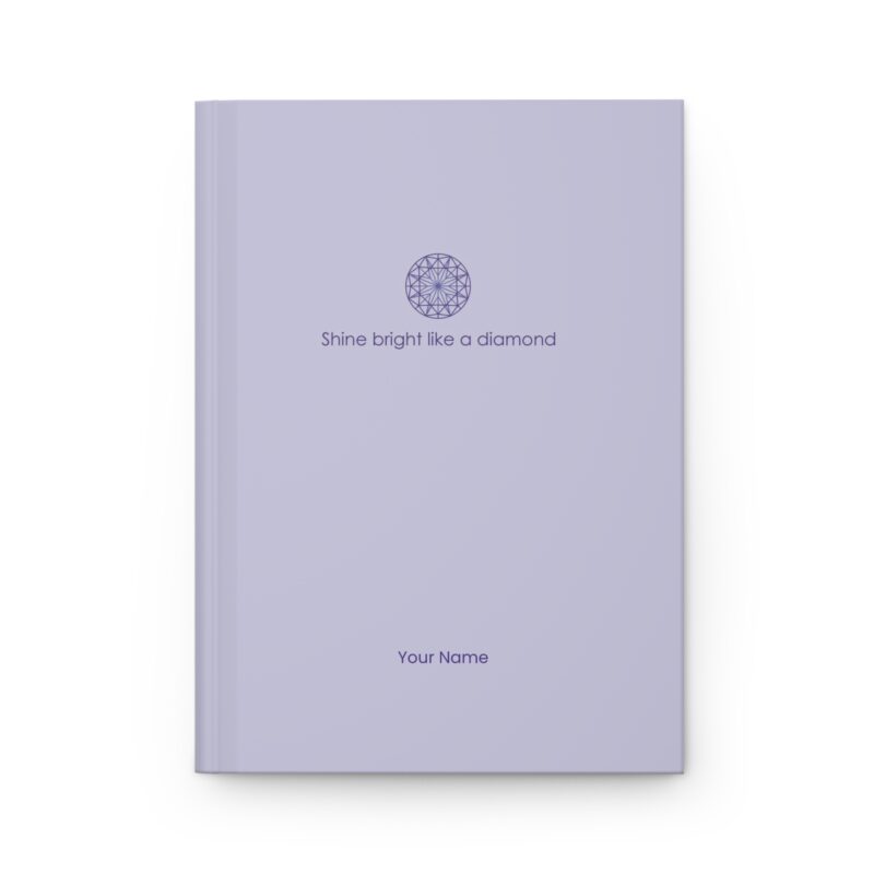 Minimalist Purple - Shine bright like a diamond - Hard Backed Journal Matte (US)