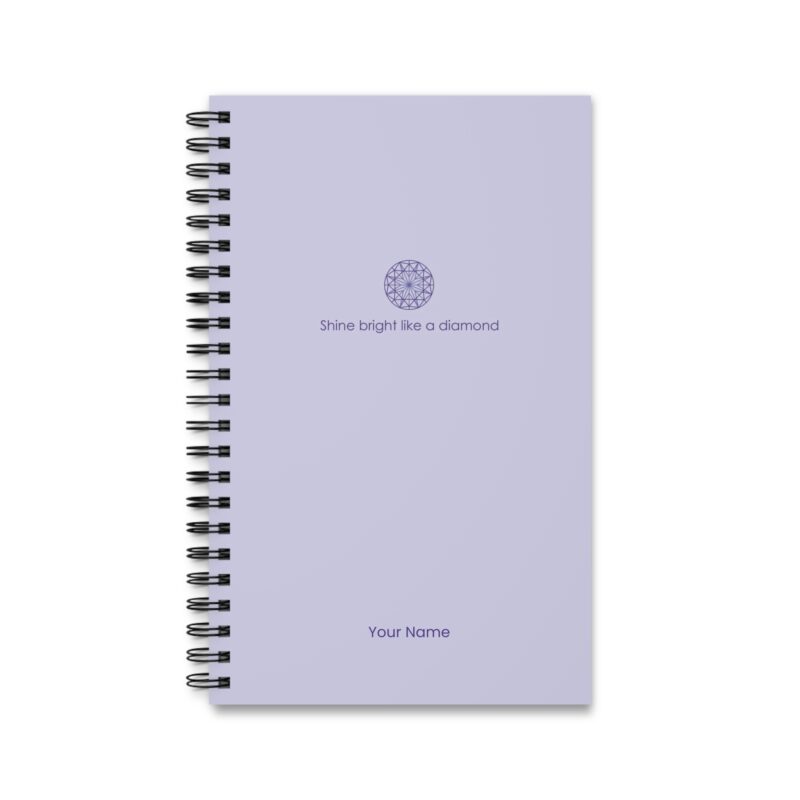 Minimalist Purple - Shine bright like a diamond - Spiral Journal (EU)