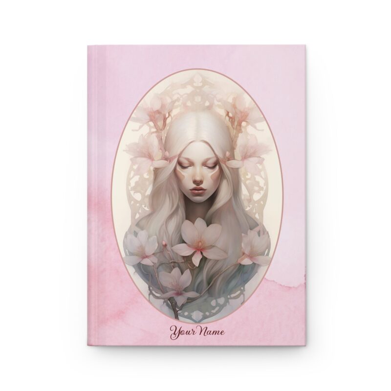 Hard Backed Journal - Fairy Magnolia - Pink - Matte (US) ✨ Add your name
