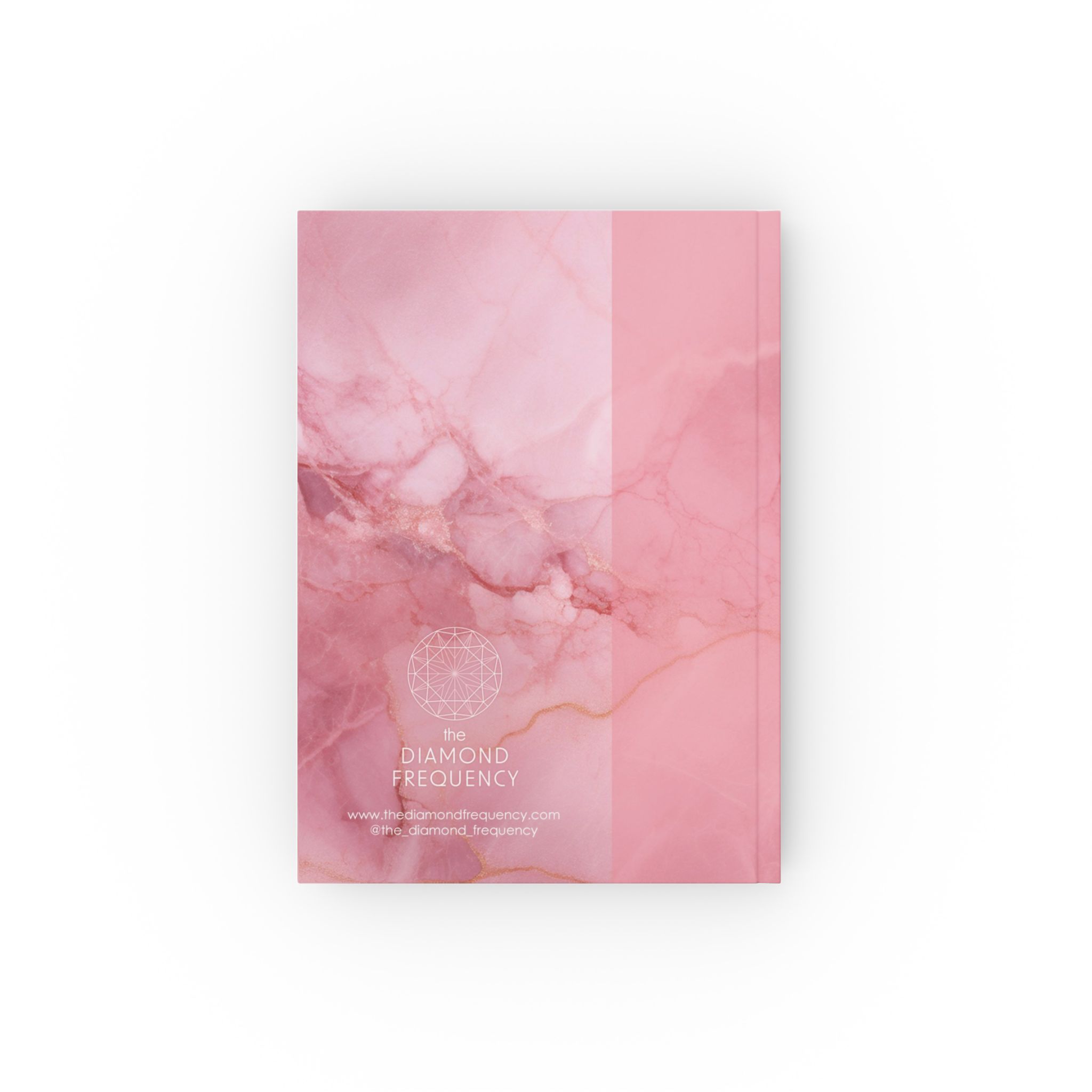 Hard Backed Journal - Pink Marble (UK) ✨ Add your name - Image 2