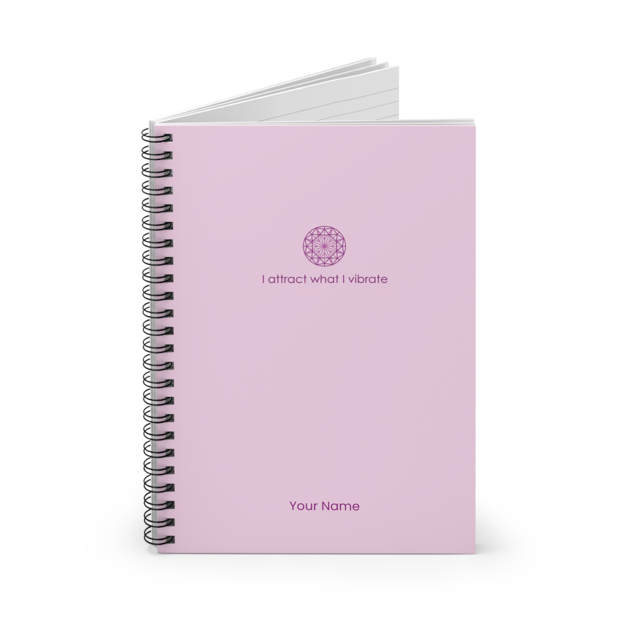 Minimalist Pink - I attract what I vibrate - Spiral Journal (US) - Image 2