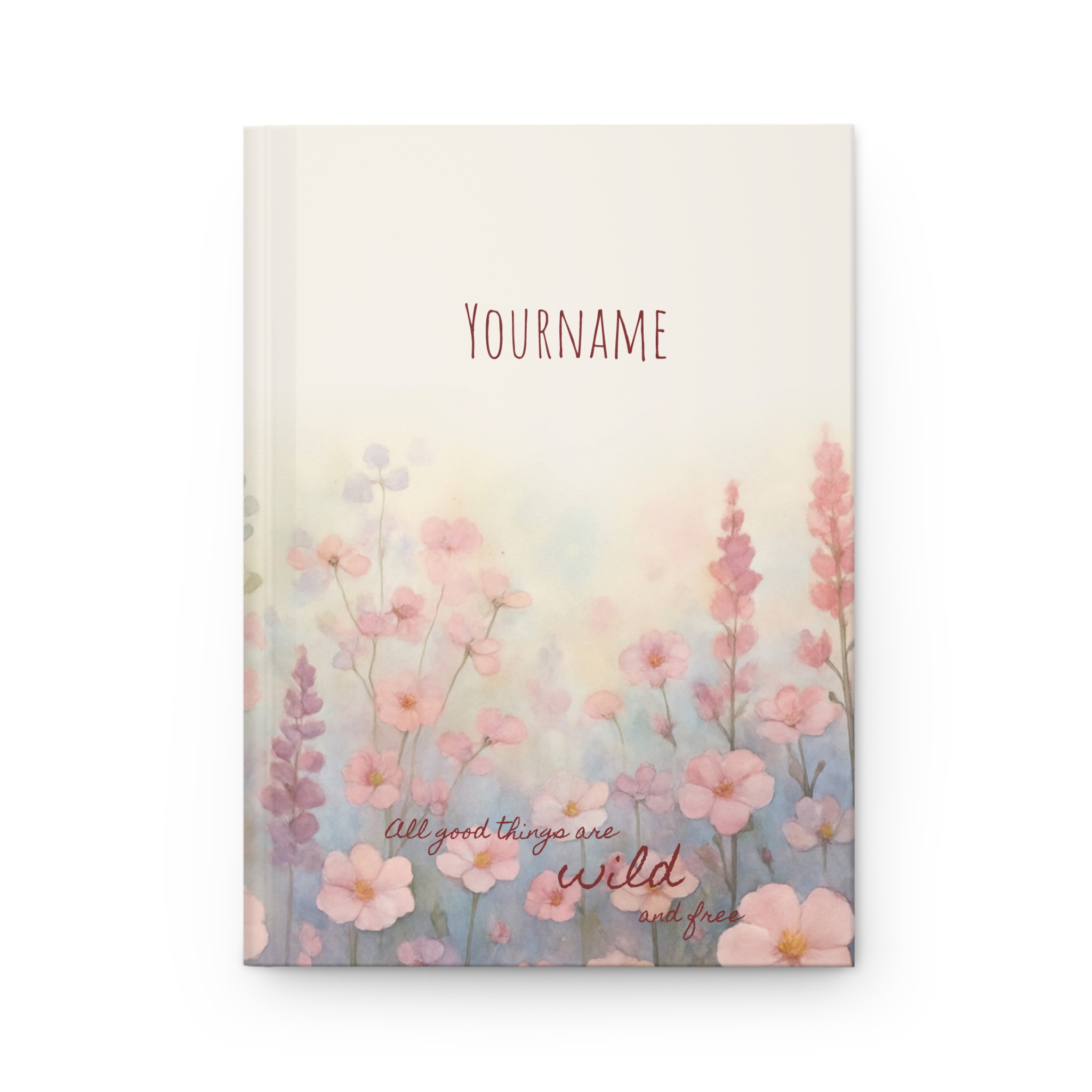 Floral - Wild Flowers - Hardcover Journal (Non-EU)