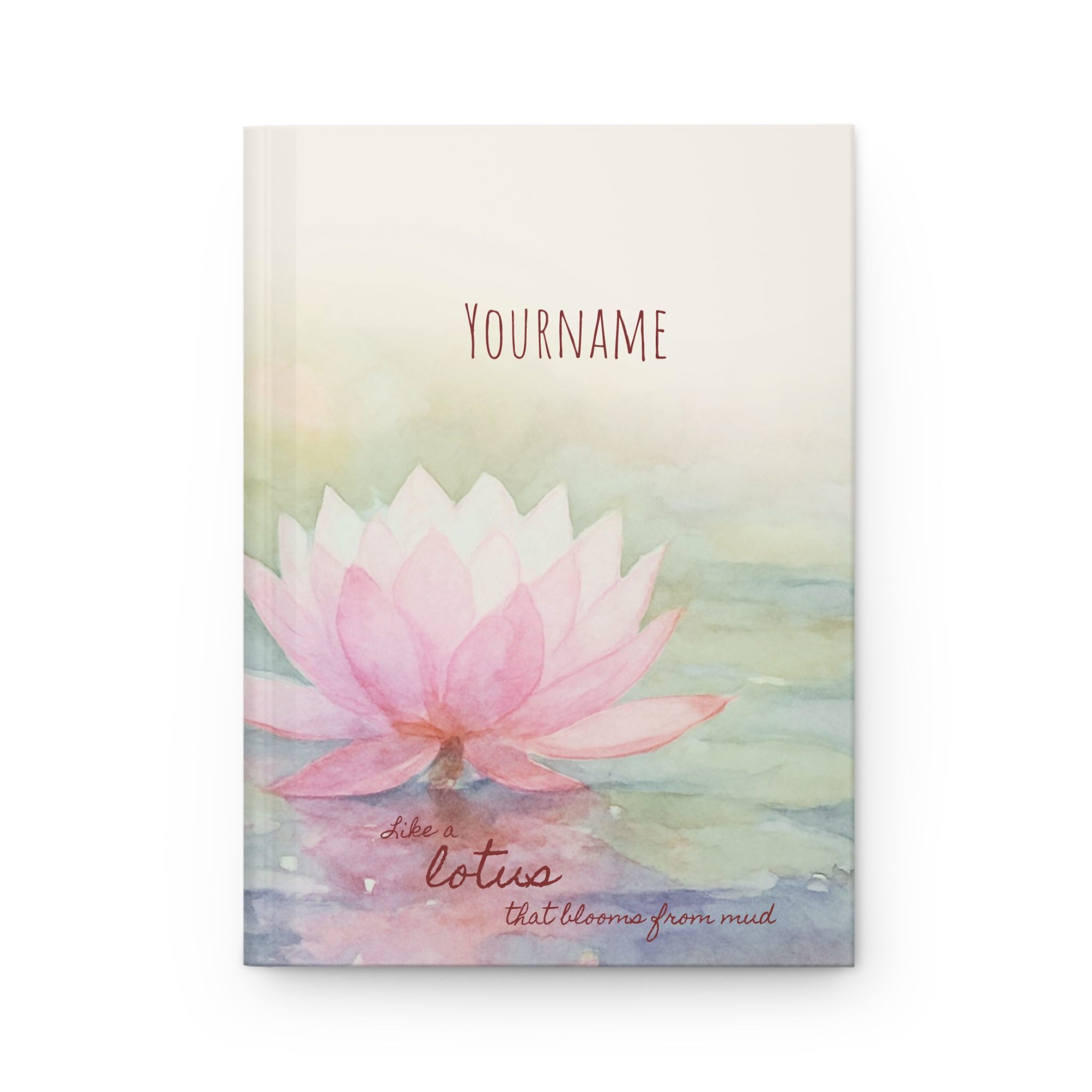 Floral - Lotus Flower - Hardcover Journal (Non-EU)