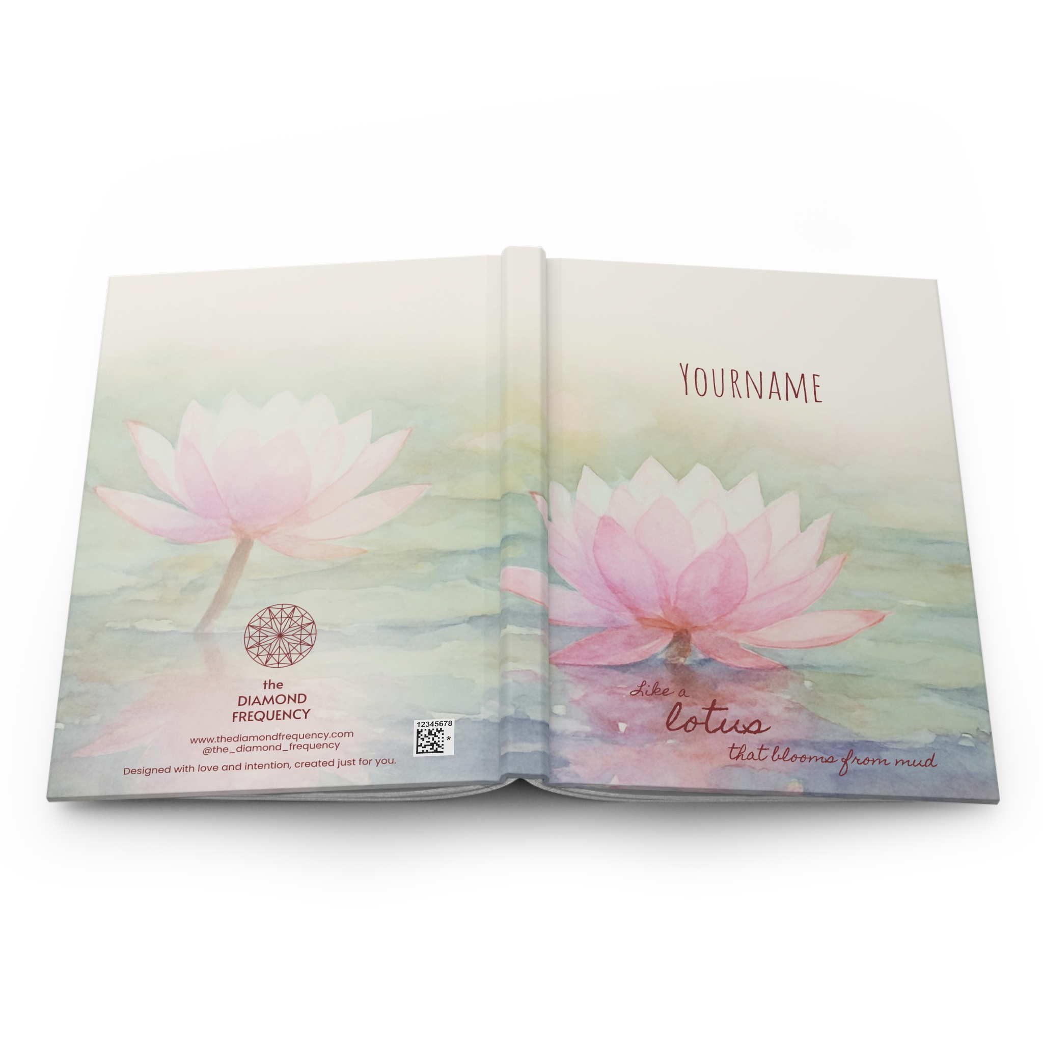 Floral - Lotus Flower - Hardcover Journal (Non-EU) - Image 5